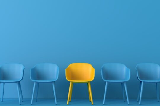 different colored chair different sales approach